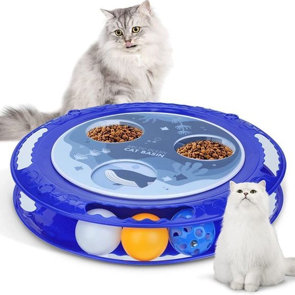 Borpein Cat Slow Feeder, Cat Toys, Puzzle Feeder Interactive Ball Toy - Picture 1 of 2